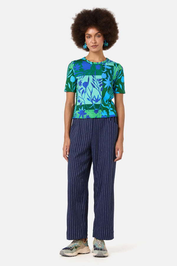 Gorman - Petal Patch Rib Tee - print