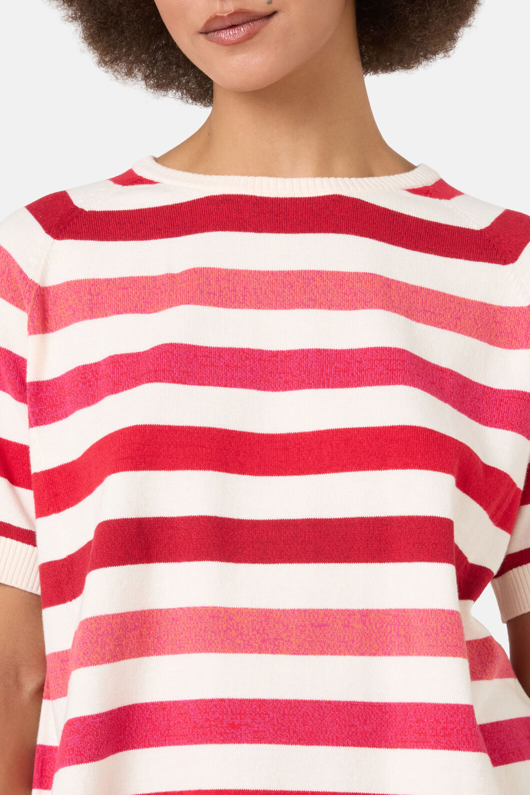 Gorman - Mirage Stripe Knit Top - pink