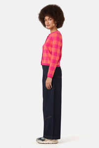 Gorman - Petal Patch Check Cardi - check