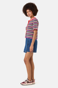 Gorman - Study In Stripes Knit Polo Top - stripe