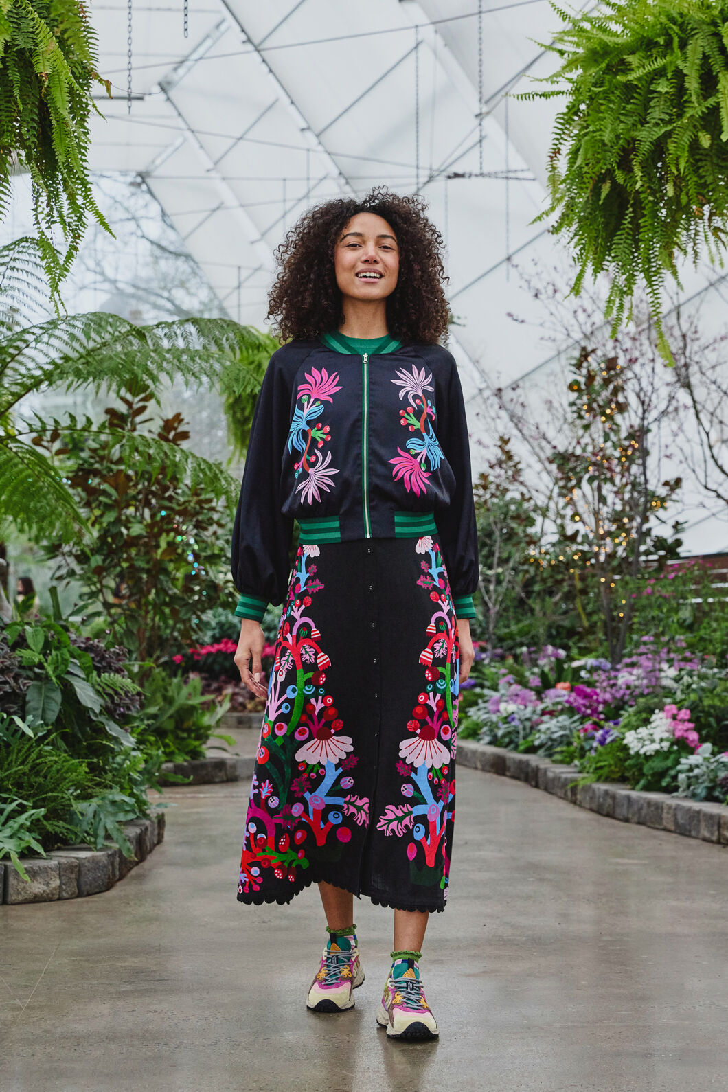 Gorman - Wild Garden Midi Skirt - print