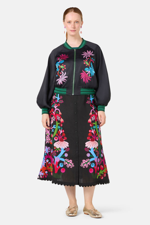 Gorman - Wild Garden Midi Skirt - print
