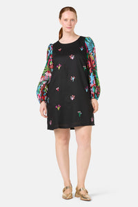 Gorman - Wild Garden Shift Dress - black