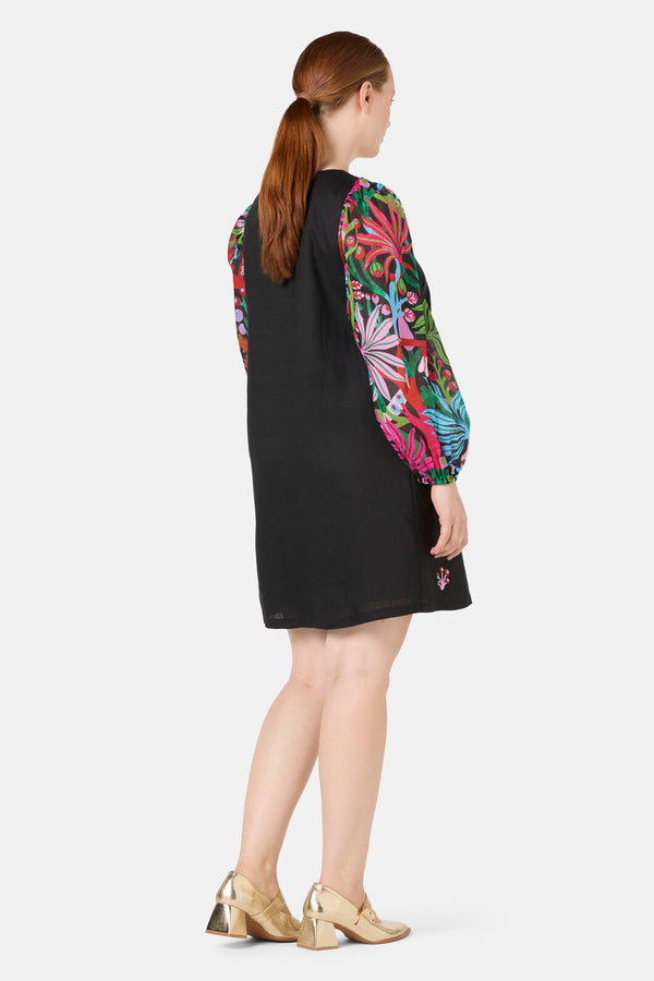 Gorman - Wild Garden Shift Dress - black