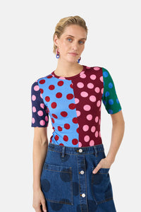 Gorman - On The Dot Print Fitted Tee - print