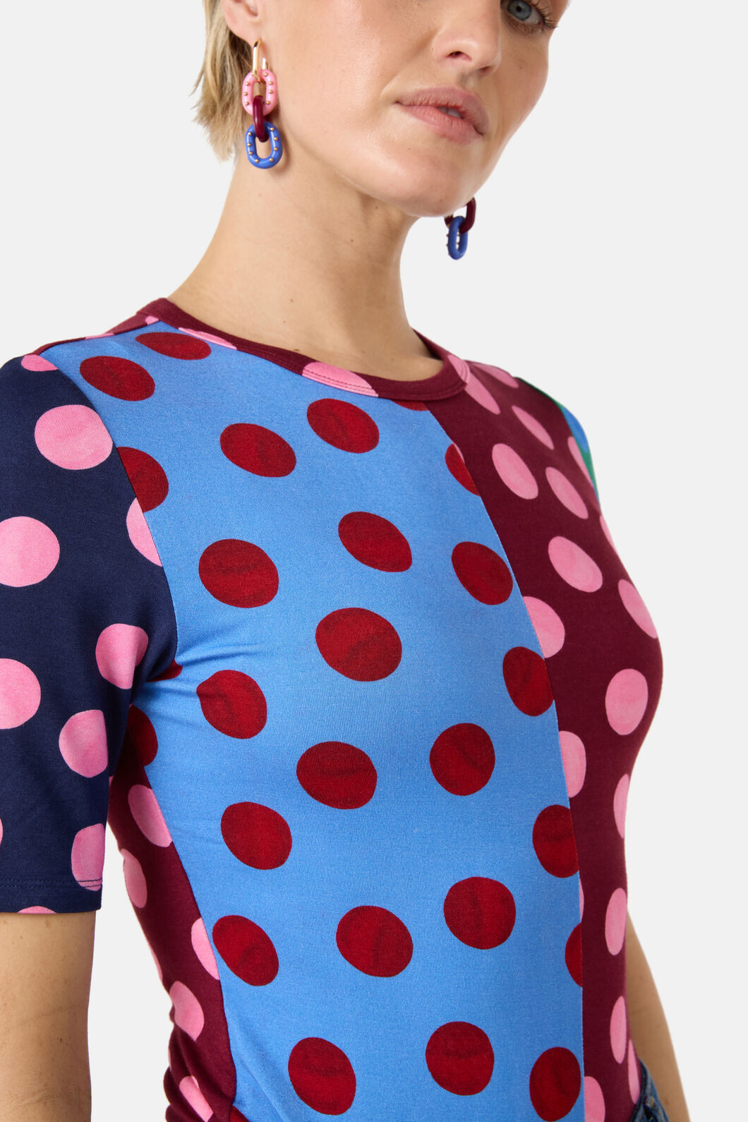 Gorman - On The Dot Print Fitted Tee - print