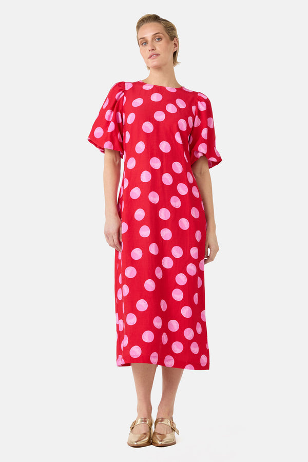 Gorman - On The Dot Party Dress - red