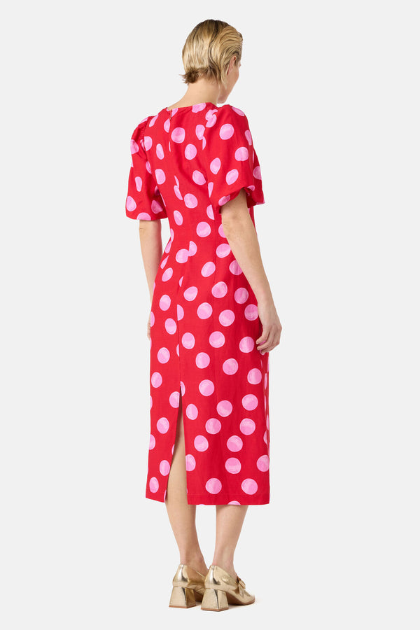 Gorman - On The Dot Party Dress - red