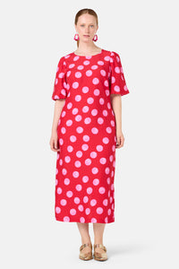 Gorman - On The Dot Party Dress - red