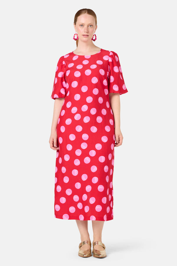 Gorman - On The Dot Party Dress - red