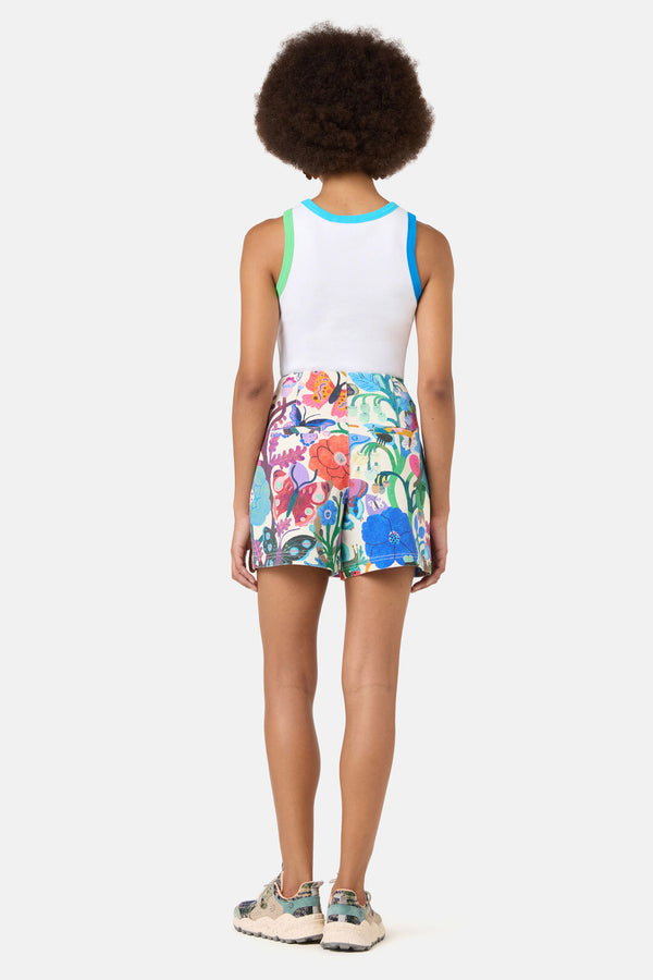 Gorman - Mariposa Denim Skort - print