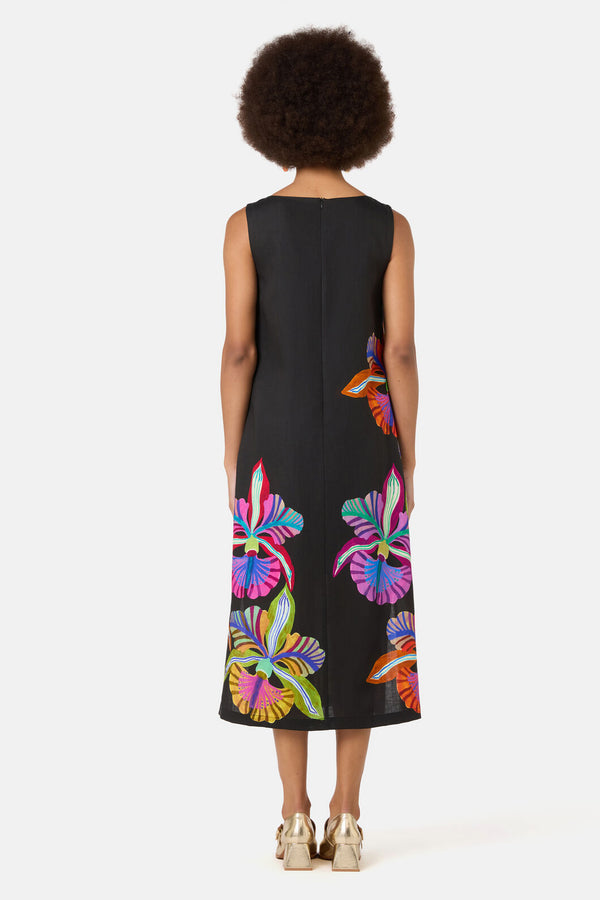 Gorman - Orchid Embroidered Midi Dress - print
