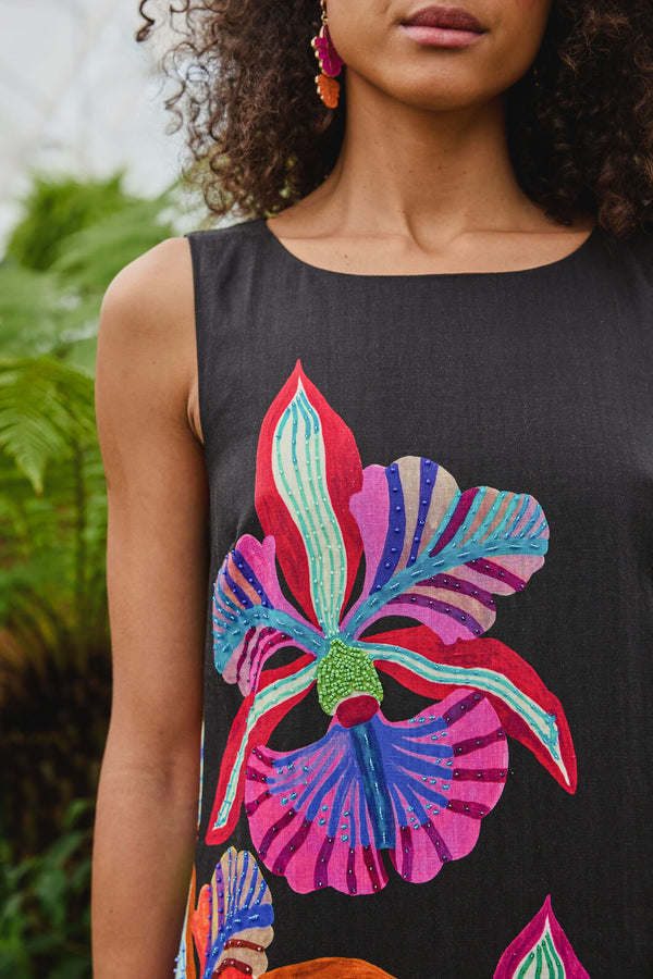 Gorman - Orchid Embroidered Midi Dress - print