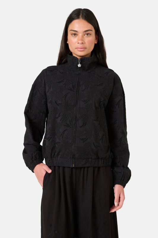 Gorman - Annie Anglaise Cotton Bomber - black