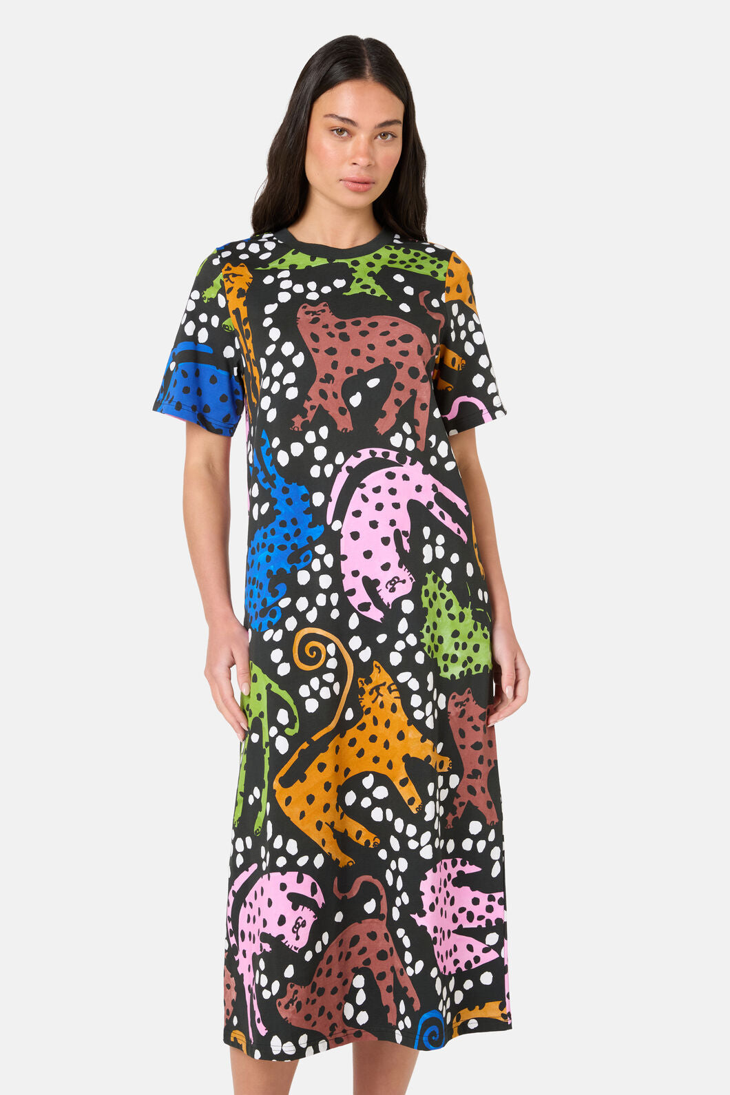 Gorman - Right Meow Tee Dress - print