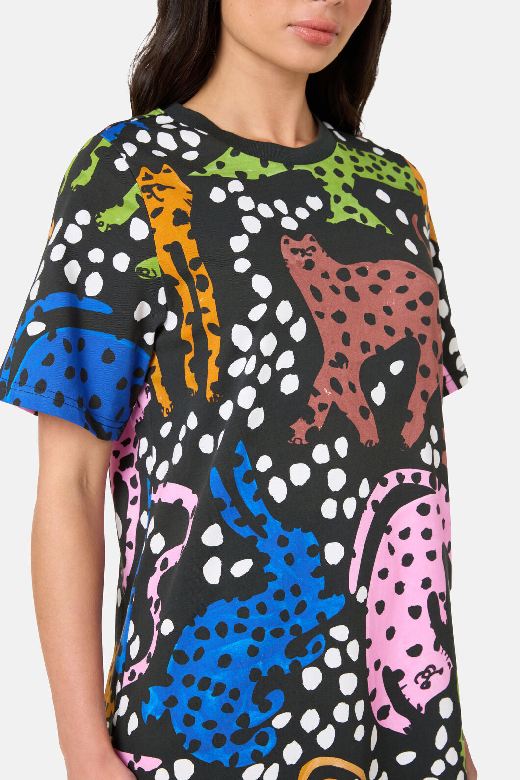 Gorman - Right Meow Tee Dress - print