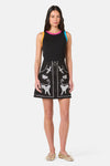 Gorman - Right Meow Embroidered Mini Skirt - black