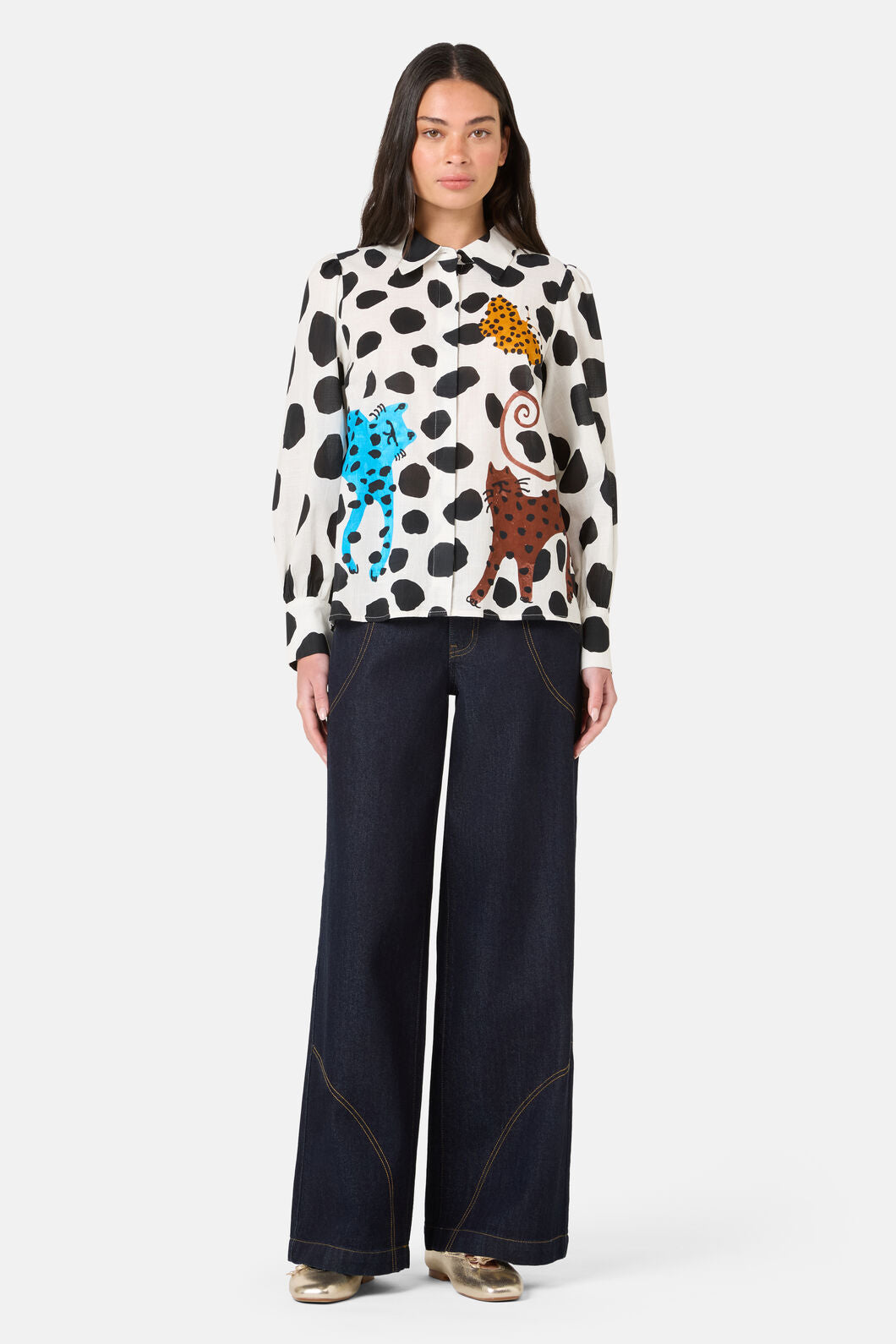 Gorman - Right Meow Cotton Shirt - print