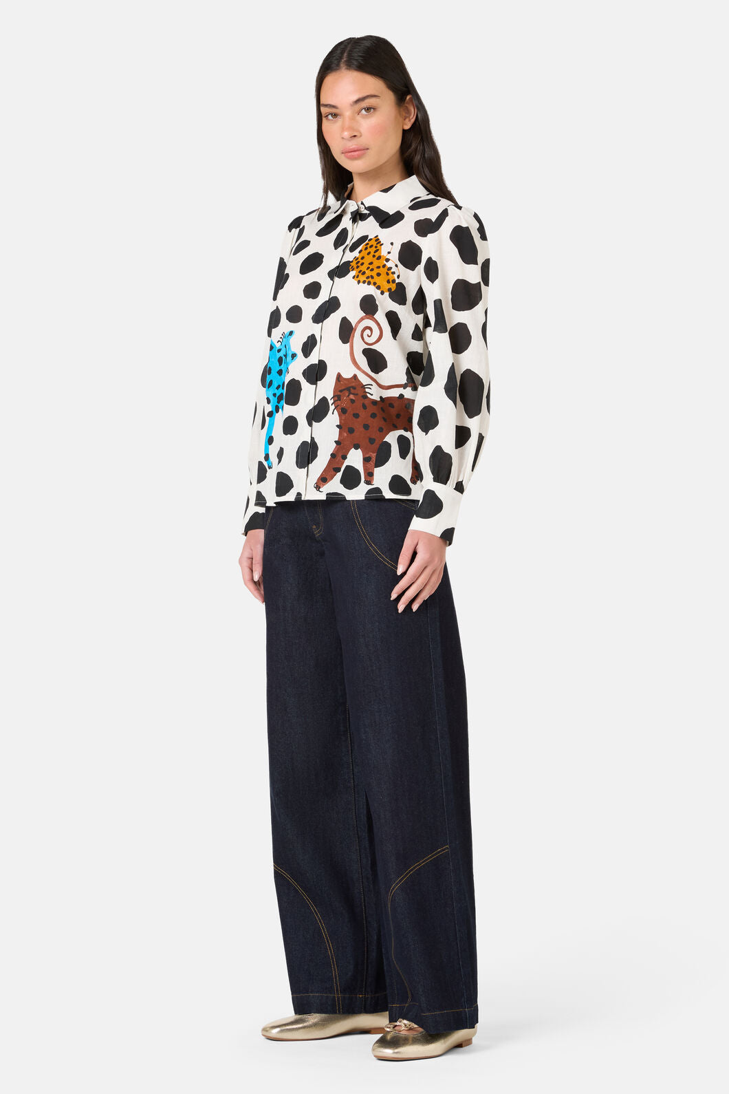 Gorman - Right Meow Cotton Shirt - print