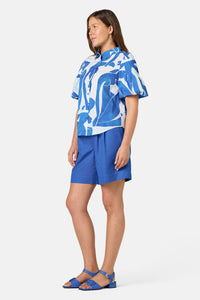 Gorman - Blue Nude Cotton Shirt - print