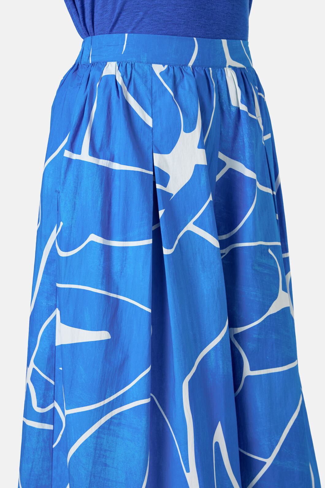 Gorman - Blue Nude Cotton Skort - print