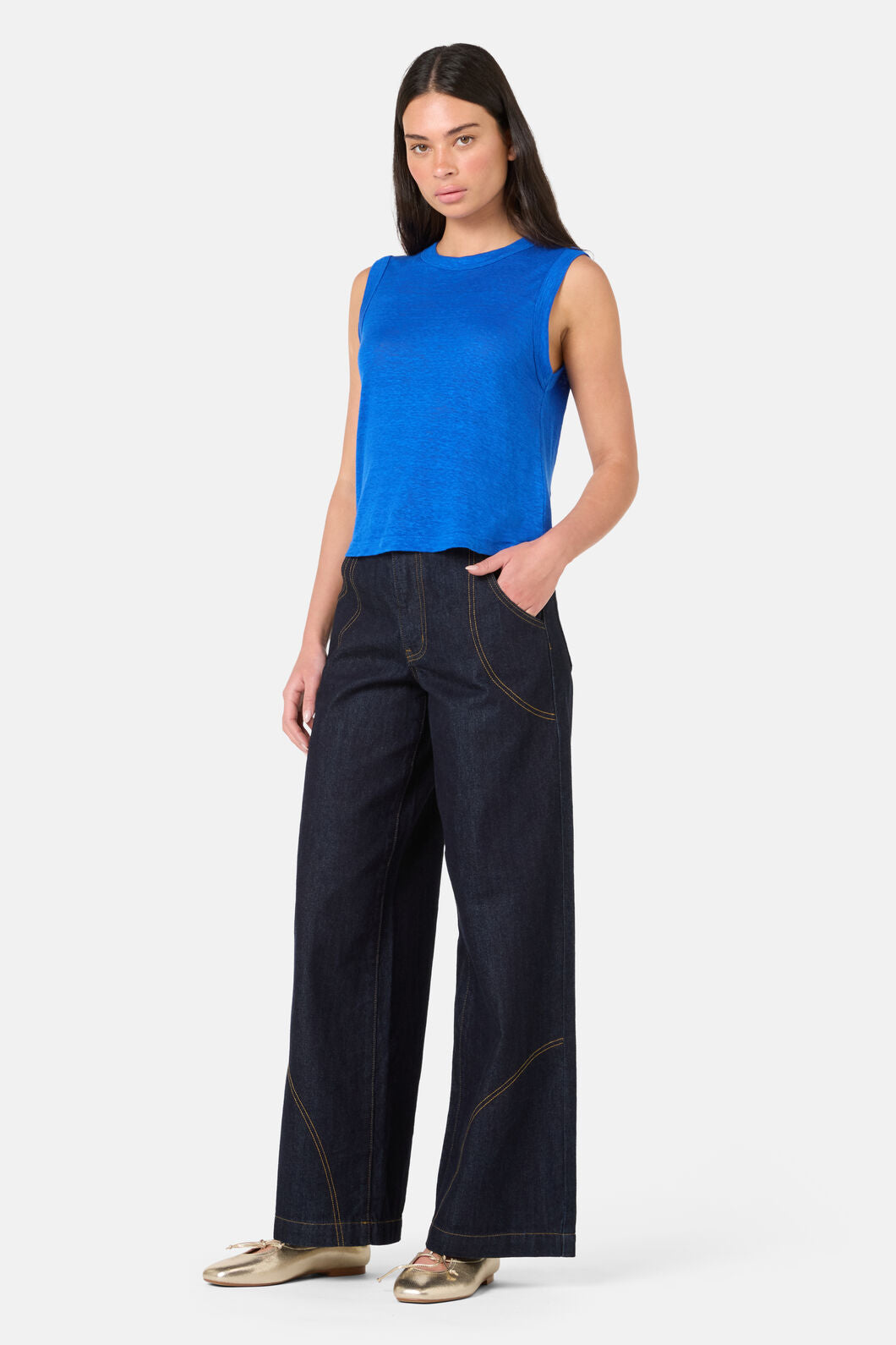 Gorman - Hemp Tank - blue