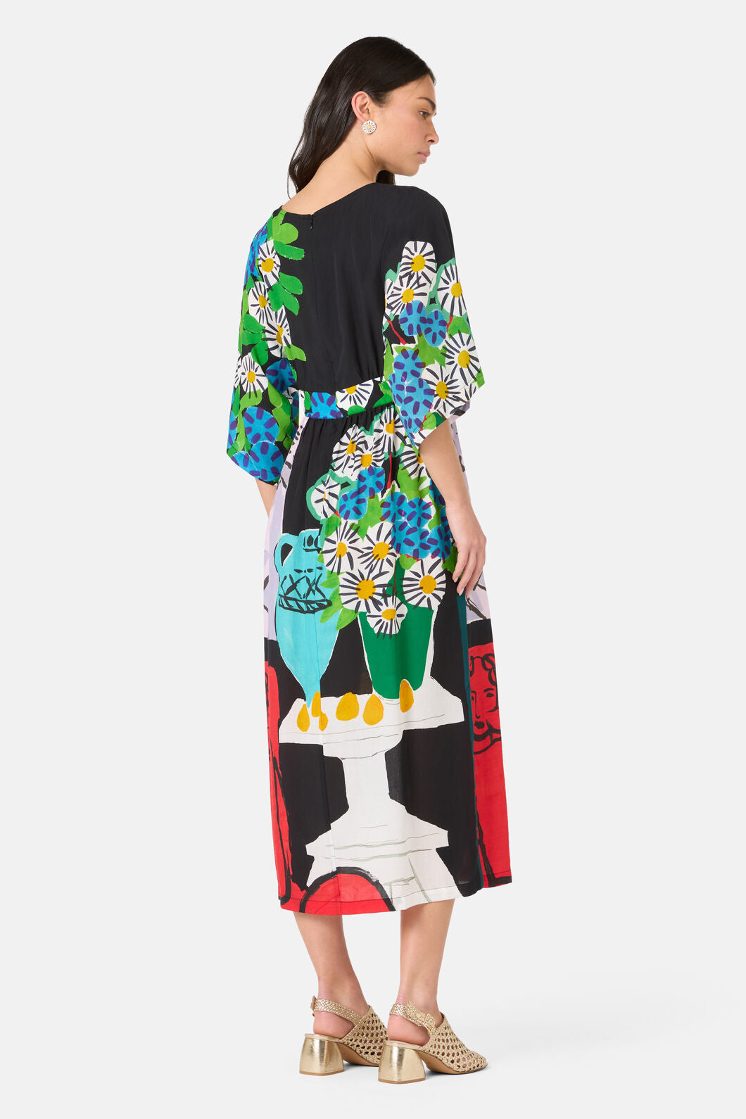 Gorman - Daisies Scarf Midi Dress - print
