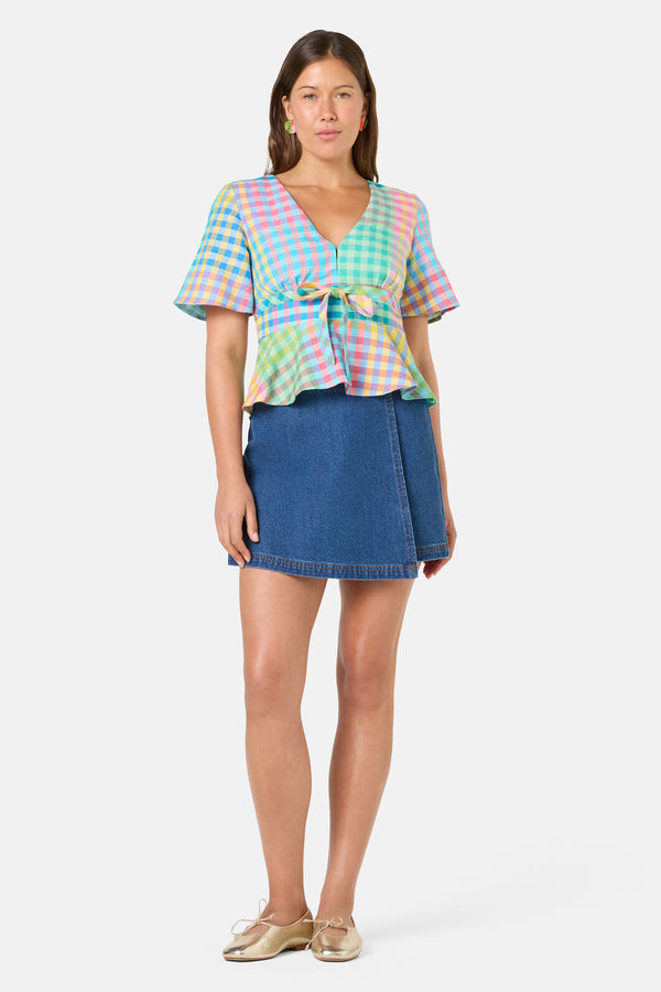 Gorman - Jellybean Check Top - check