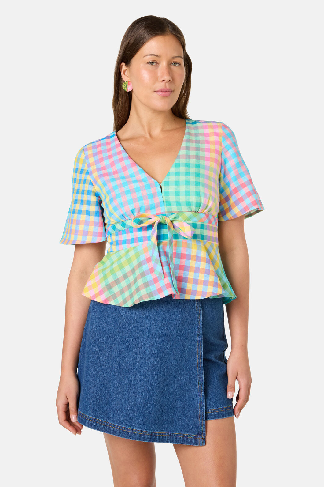Gorman - Jellybean Check Top - check