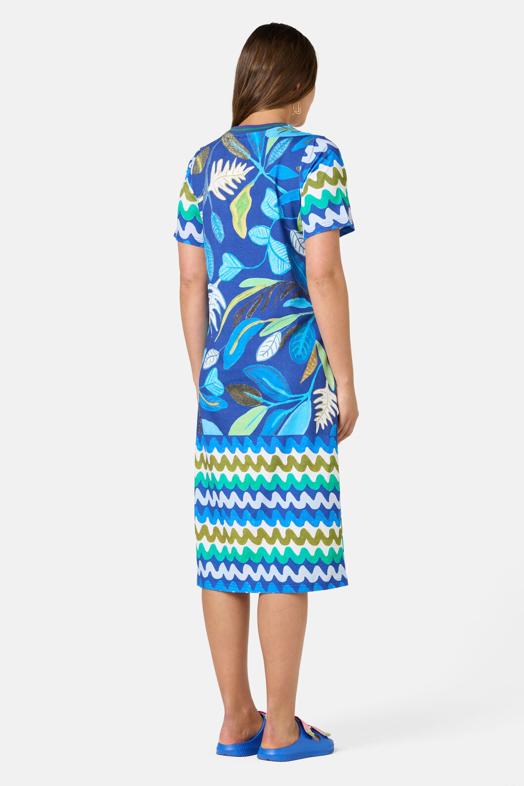 Gorman - Botanical Blueprint Tee Dress - print