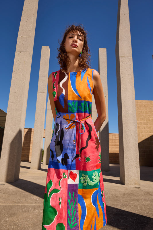 Gorman - Paper Poetry Midi Dress - print