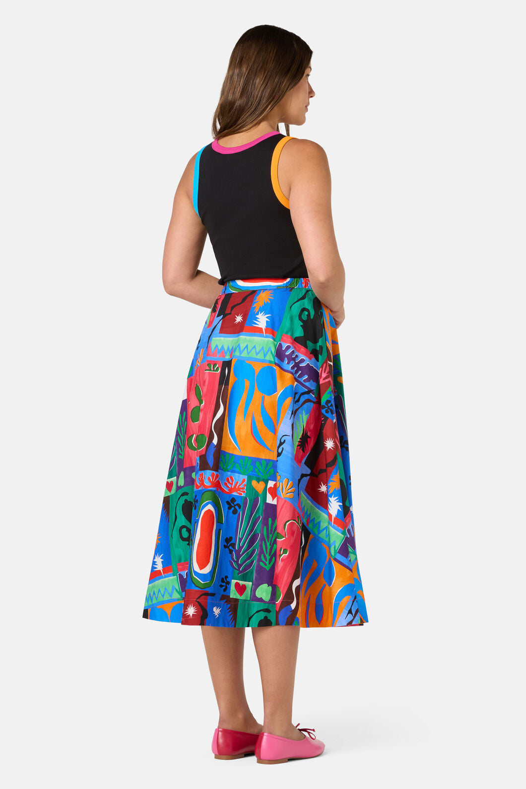 Gorman - Paper Poetry Skirt - print