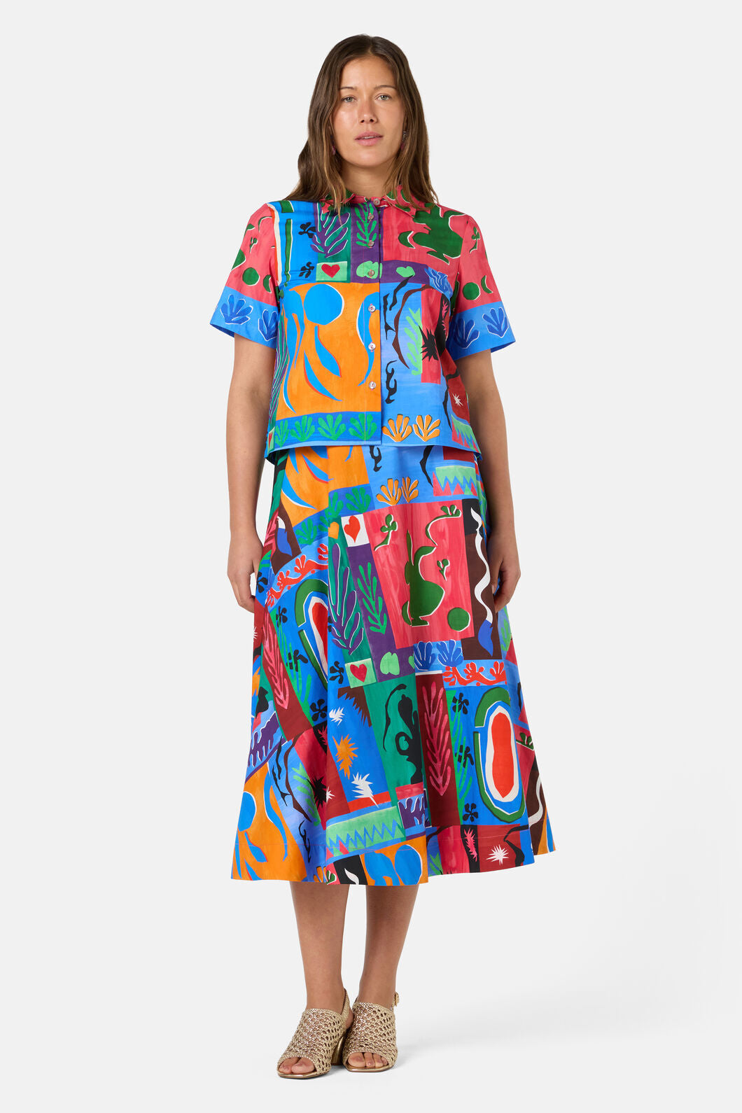 Gorman - Paper Poetry Skirt - print