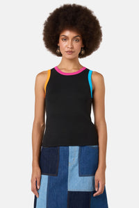 Gorman - Chloe Contrast Tank - black