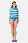 Gorman - Botanical Waves Rashie - print