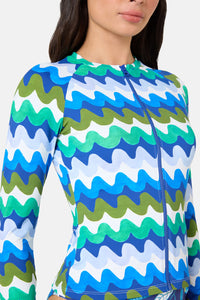 Gorman - Botanical Waves Rashie - print