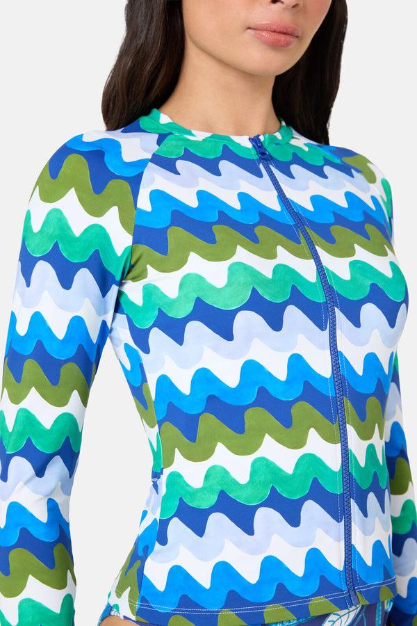 Gorman - Botanical Waves Rashie - print