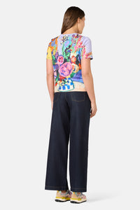 Gorman - Peonies Placement Classic Tee - print