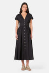 Gorman - Mira Cotton Midi Dress - black