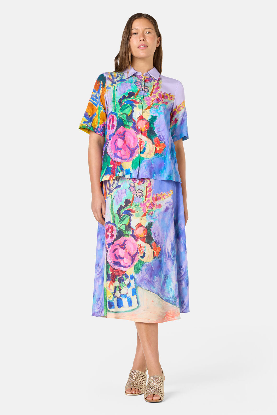 Gorman - Peonies Print Skirt - print
