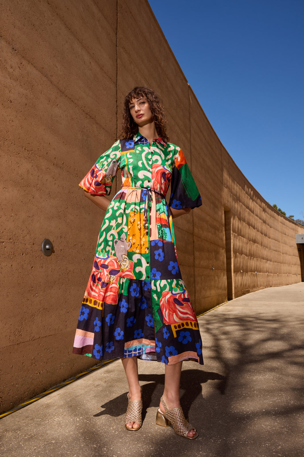 Gorman - Salon Midi Shirt Dress - print