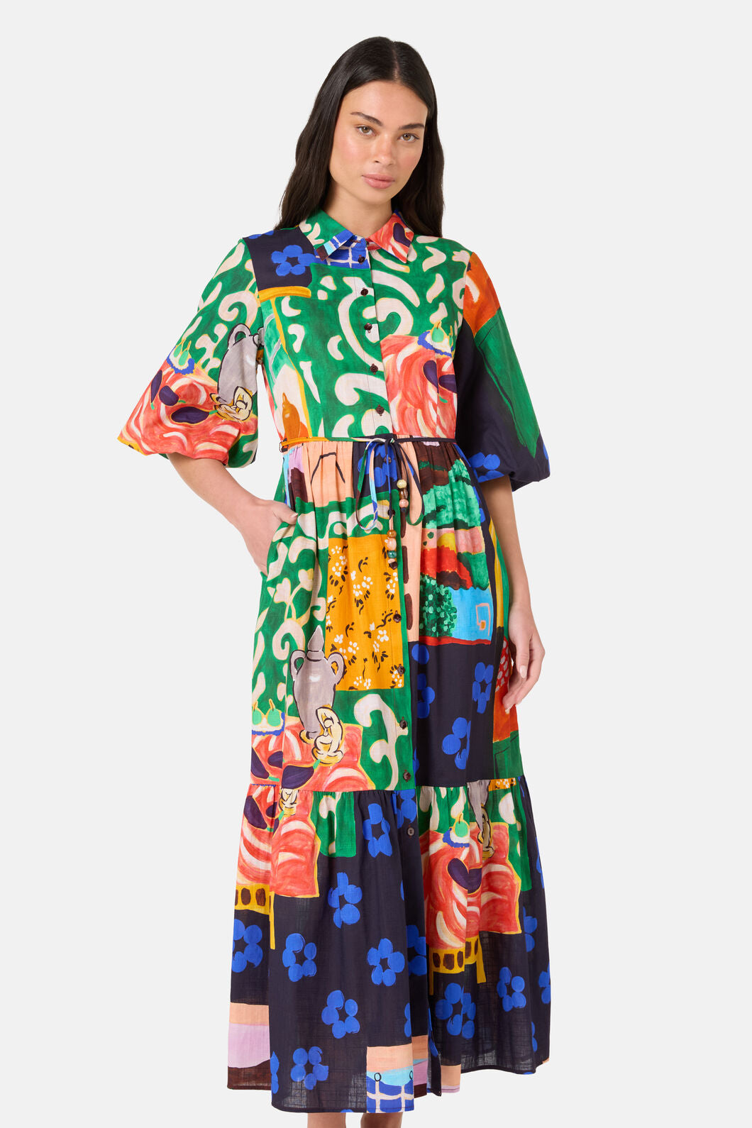 Gorman - Salon Midi Shirt Dress - print
