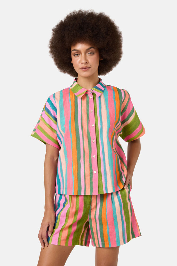 Gorman - Stripes Print Shirt - print