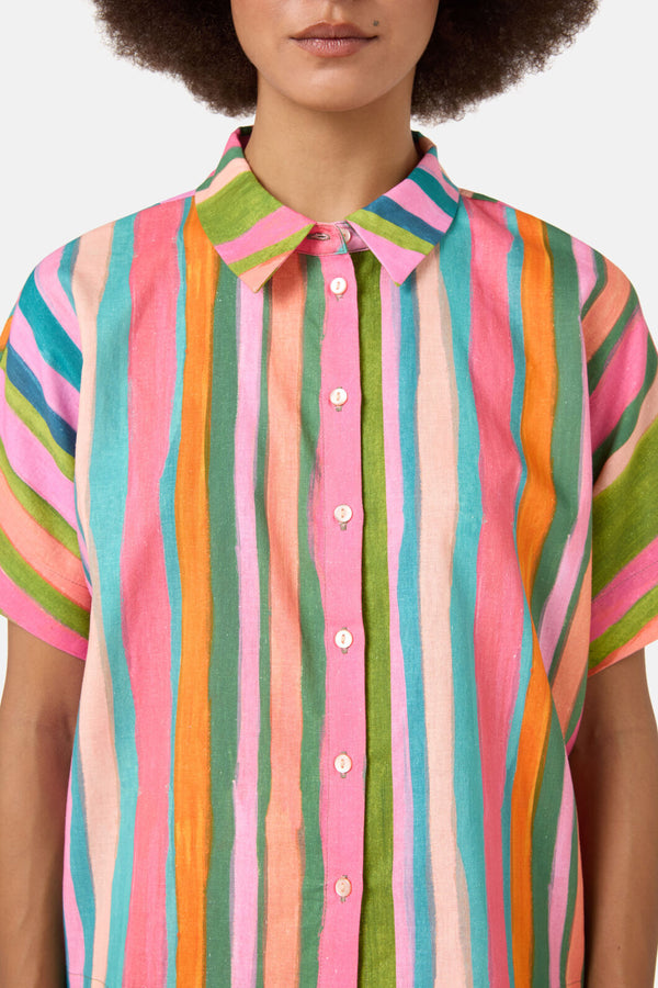 Gorman - Stripes Print Shirt - print