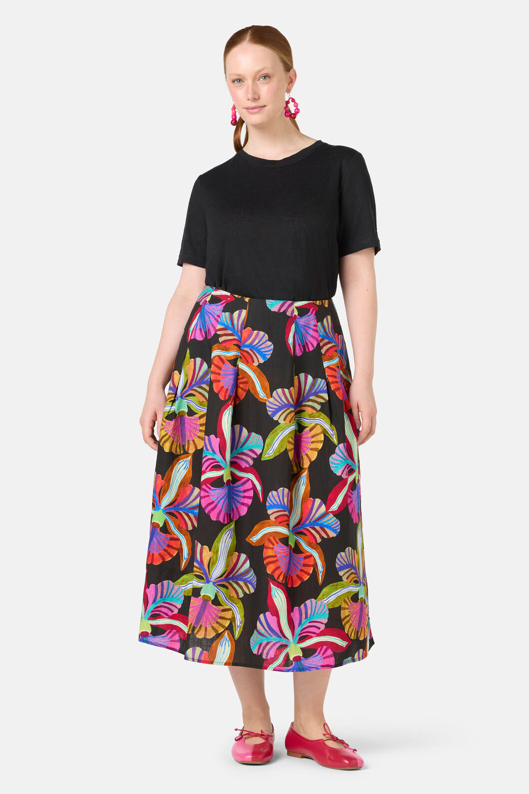 Gorman - Orchid Printed Midi Skirt - print