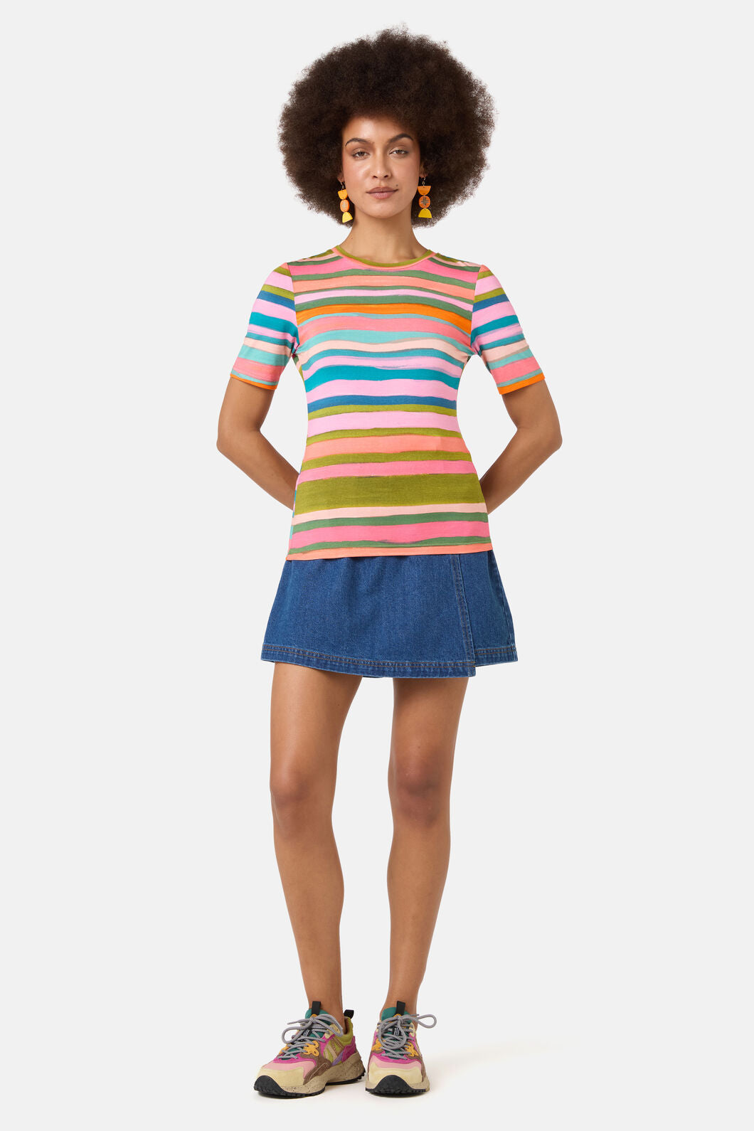 Gorman - Stripes Fitted Tee - print