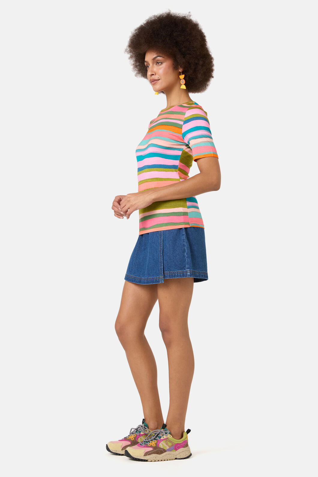 Gorman - Stripes Fitted Tee - print