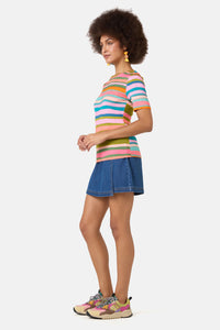 Gorman - Stripes Fitted Tee - print