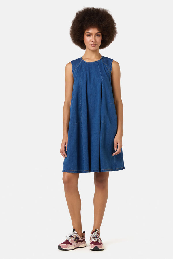 Gorman - Charlotte Chambray Bubble Dress - chambray