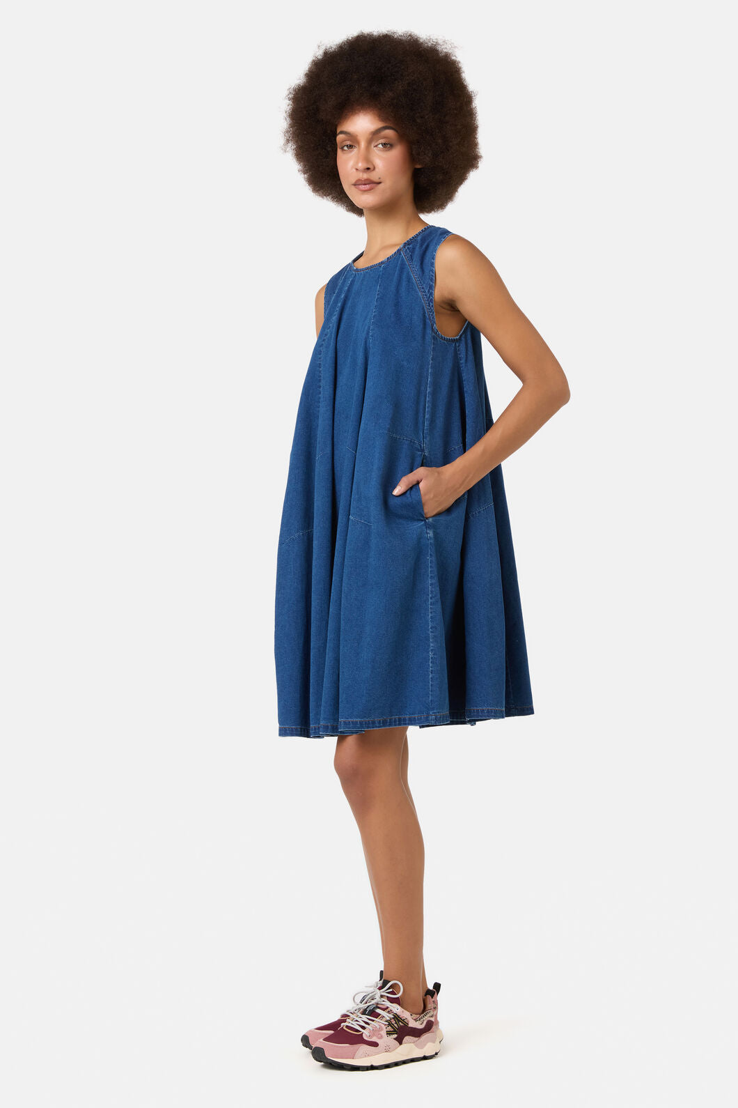 Gorman - Charlotte Chambray Bubble Dress - chambray